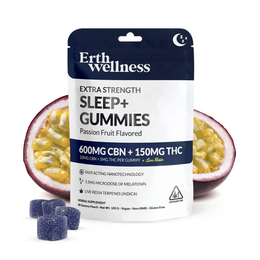 Earth Wellness Sleep Gummies 600Mg CBN 150MG THC / Passionfruit